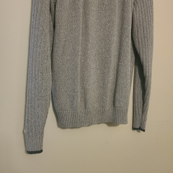 Columbia | Men's Gray Quarter Zip Ribbed Sweater (Size Medium) - Picture 7 of 11